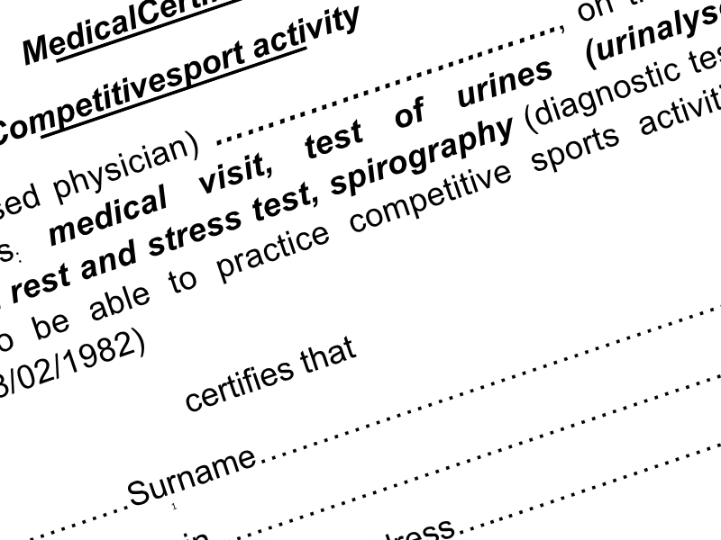 Medical Certificate